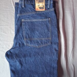 Phat Farm Denim Blue Jeans Thick Size  38" Waist X 33 Length